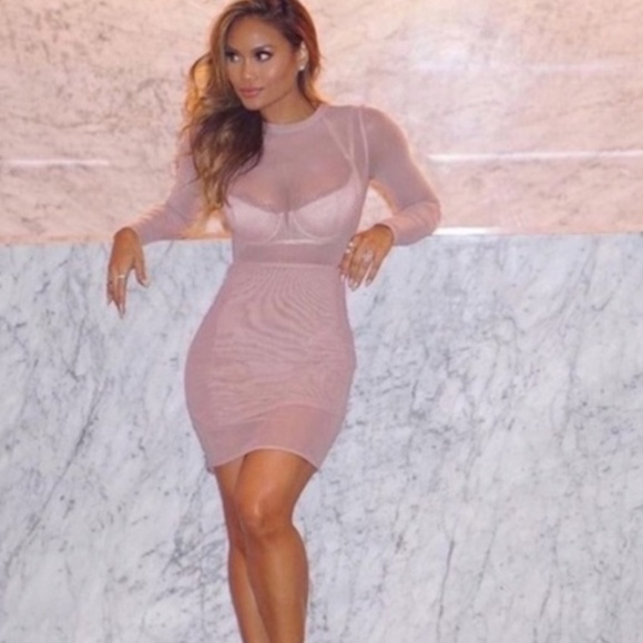 House of CB Dresses & Skirts - House of CB Mesh Mauve Dress